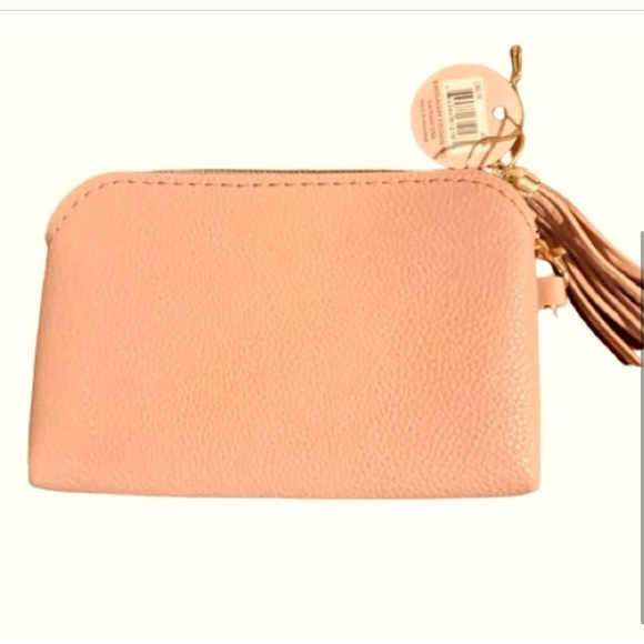 NWT- “AVA” Wristlet with Tassel in Pink Blush - Picture 2 of 5